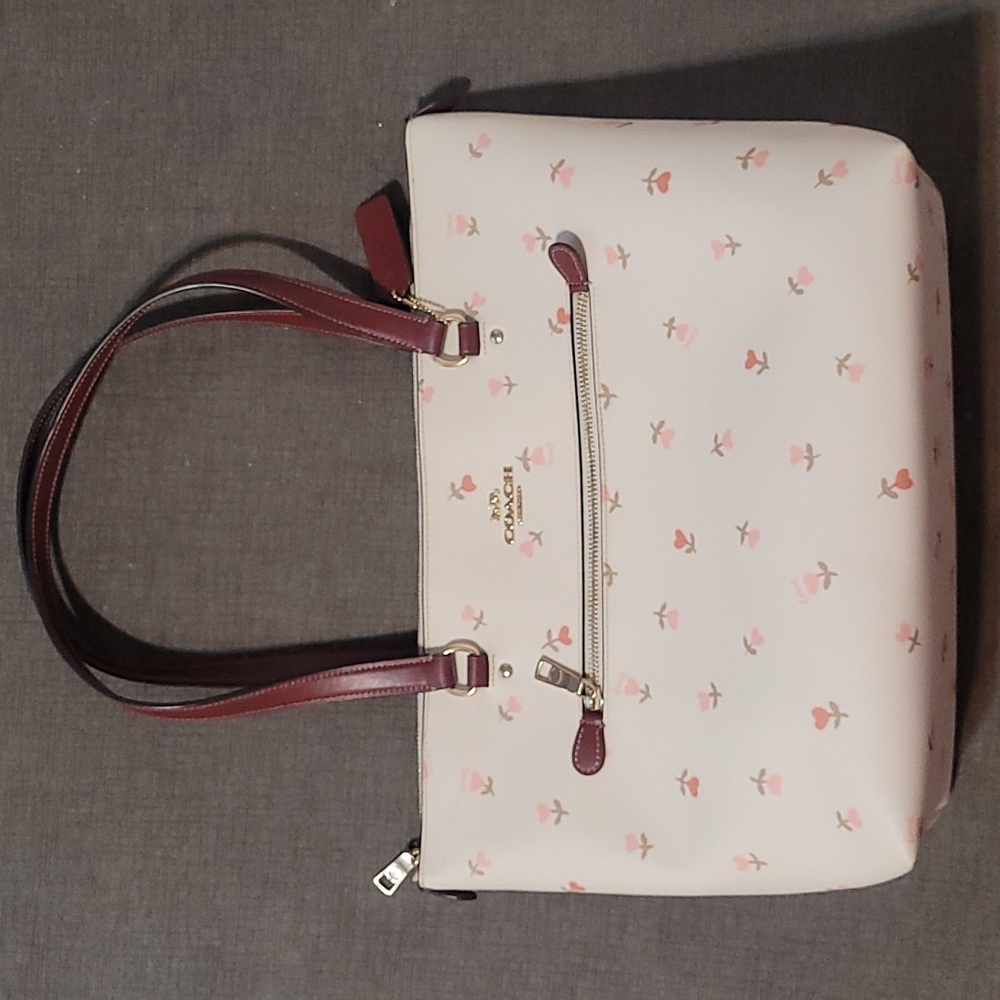 Coach Heart Floral Gallery Tote